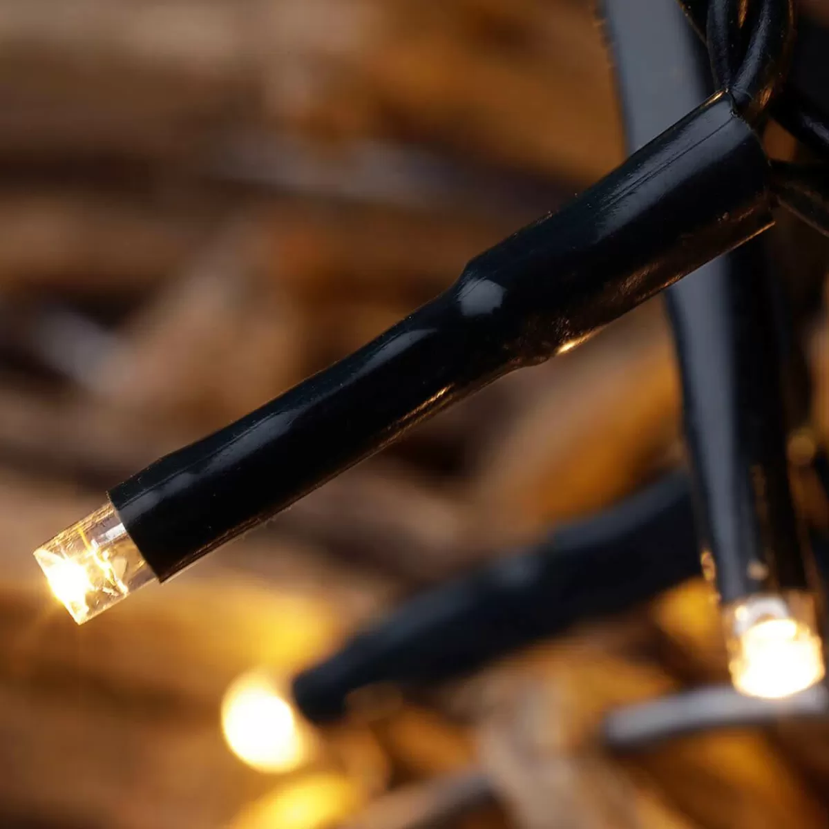 DecoWoerner 3in1 Light Chain: Colourful, Warm Yellow Or Alternating Flashing LED Light Chain With Timer, For Outside, 16 M