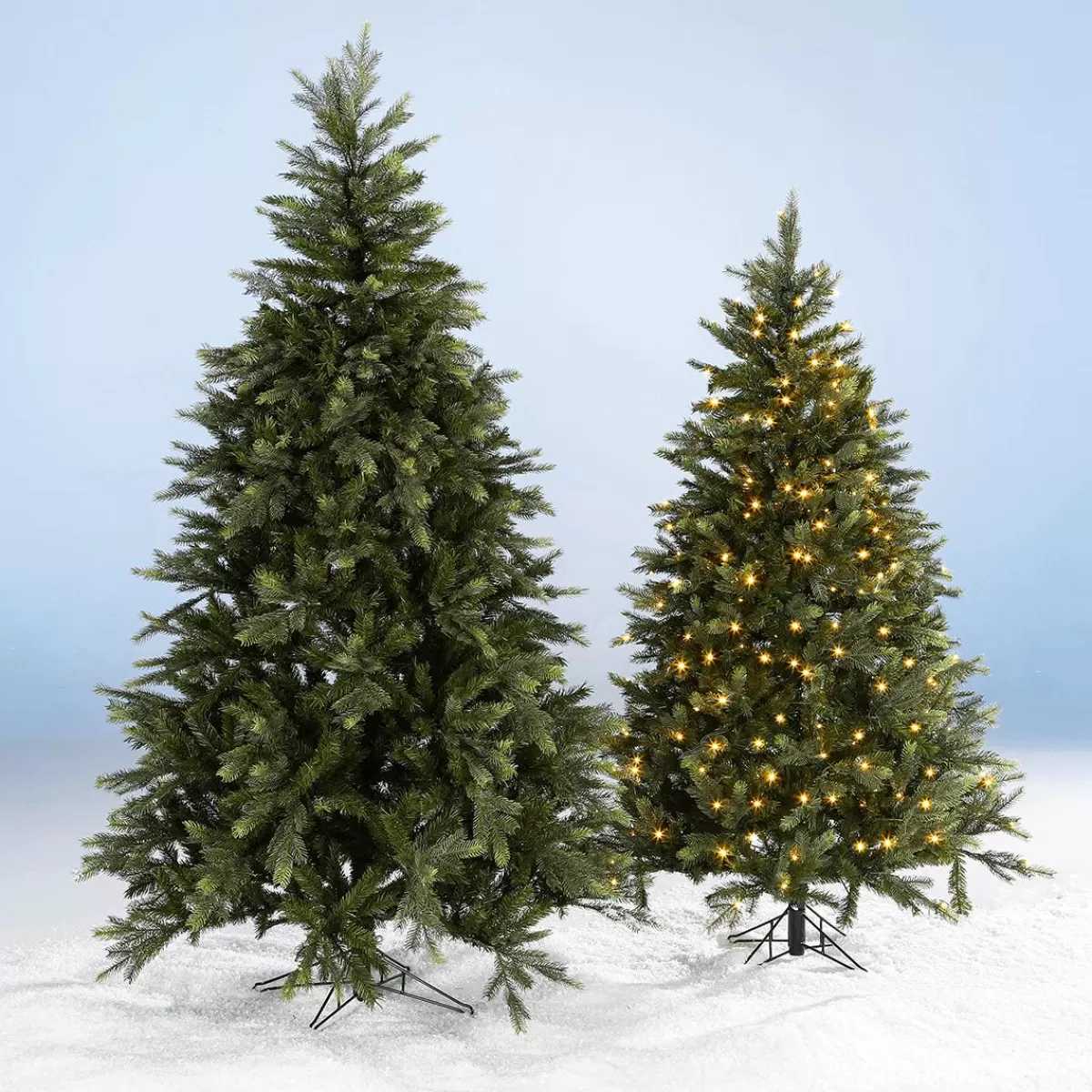 DecoWoerner Artificial Christmas Tree Nordmann Fir With LED 180 Cm