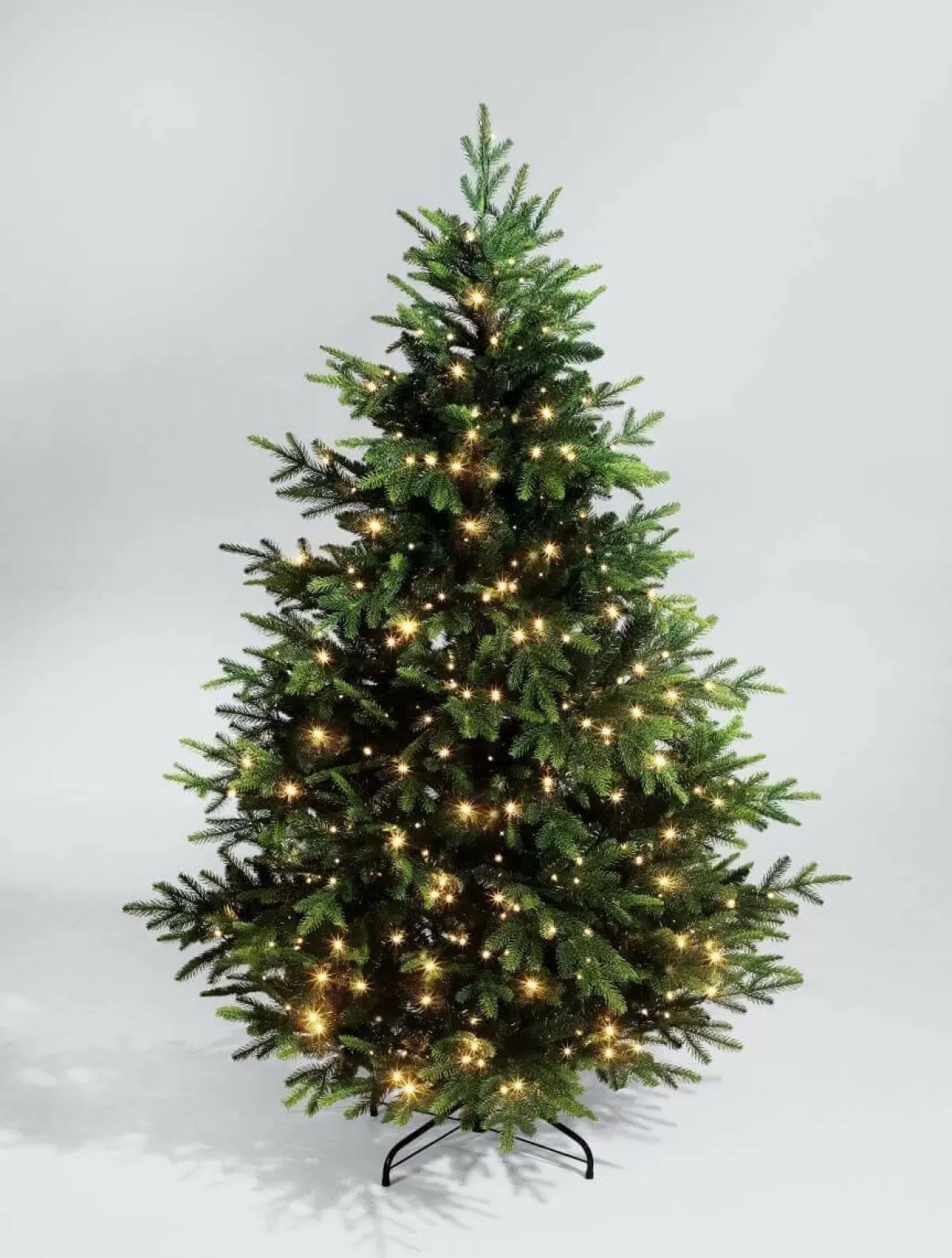 DecoWoerner Artificial Injection Moulded Christmas Tree Norway Spruce With LED 180 Cm
