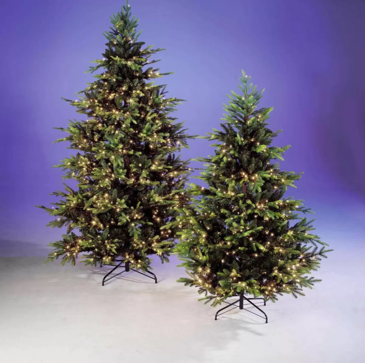 DecoWoerner Artificial Injection Moulded Christmas Tree Norway Spruce With LED 180 Cm