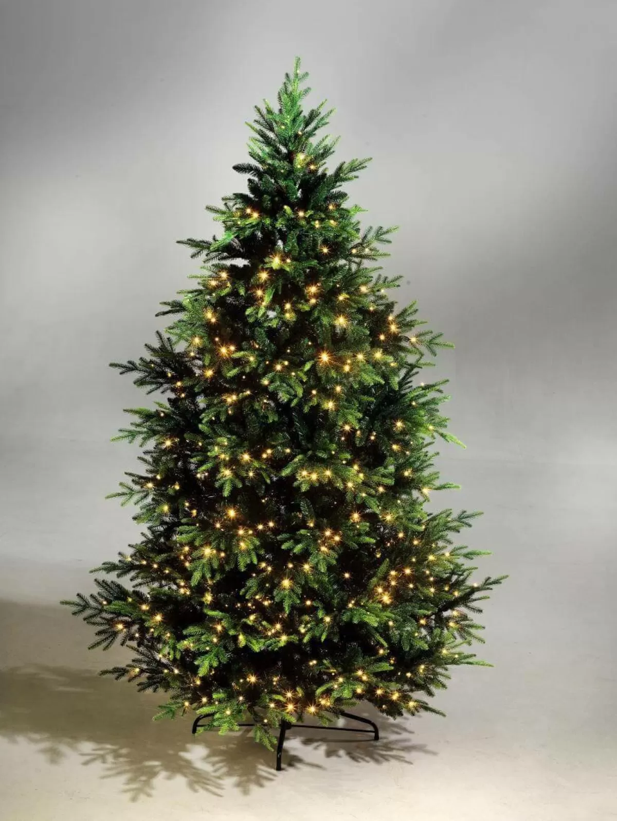 DecoWoerner Artificial Injection Moulded Christmas Tree Norway Spruce With LED 240 Cm