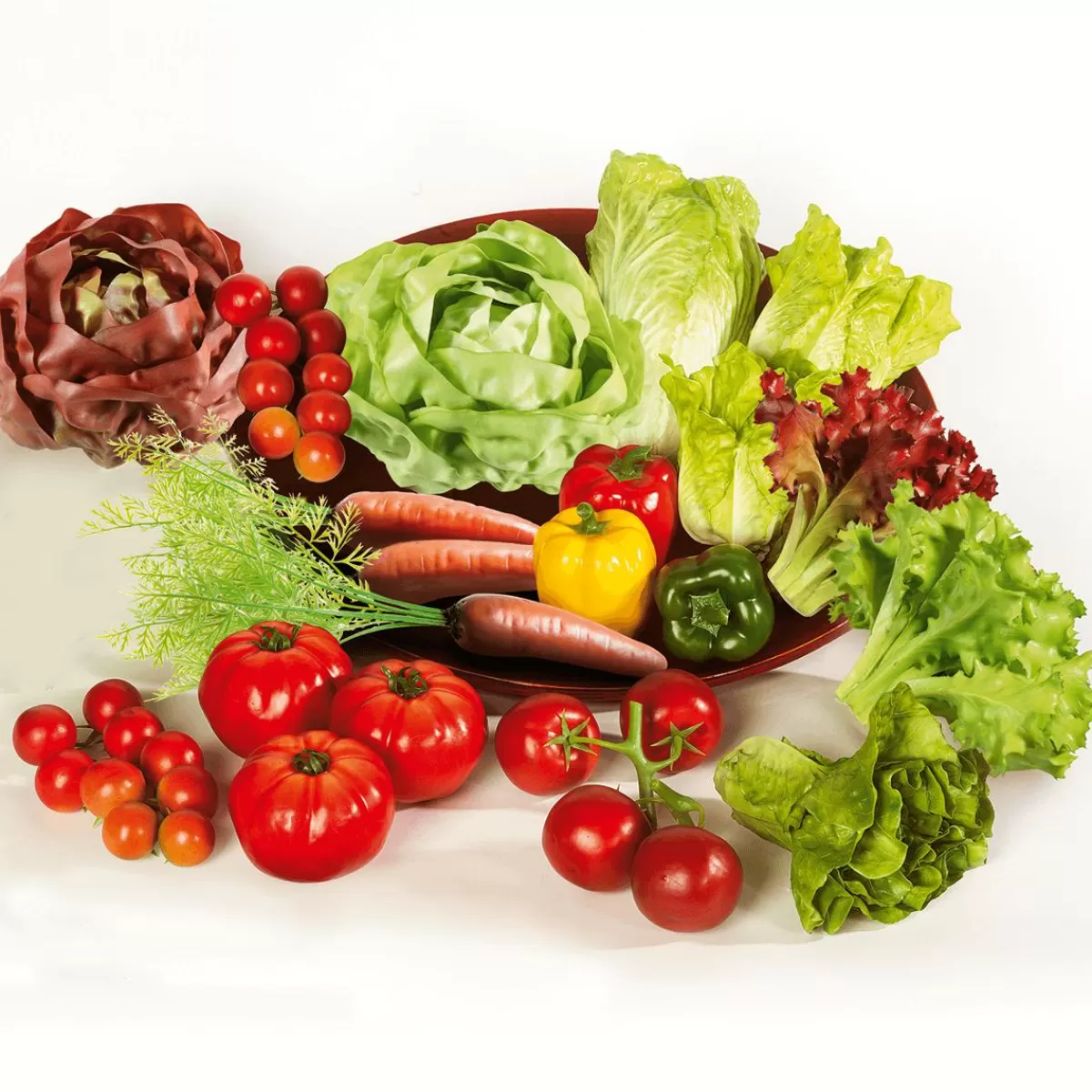 DecoWoerner Carrots With Carrot Greens Food Dummy 30 Cm, 3 Pieces