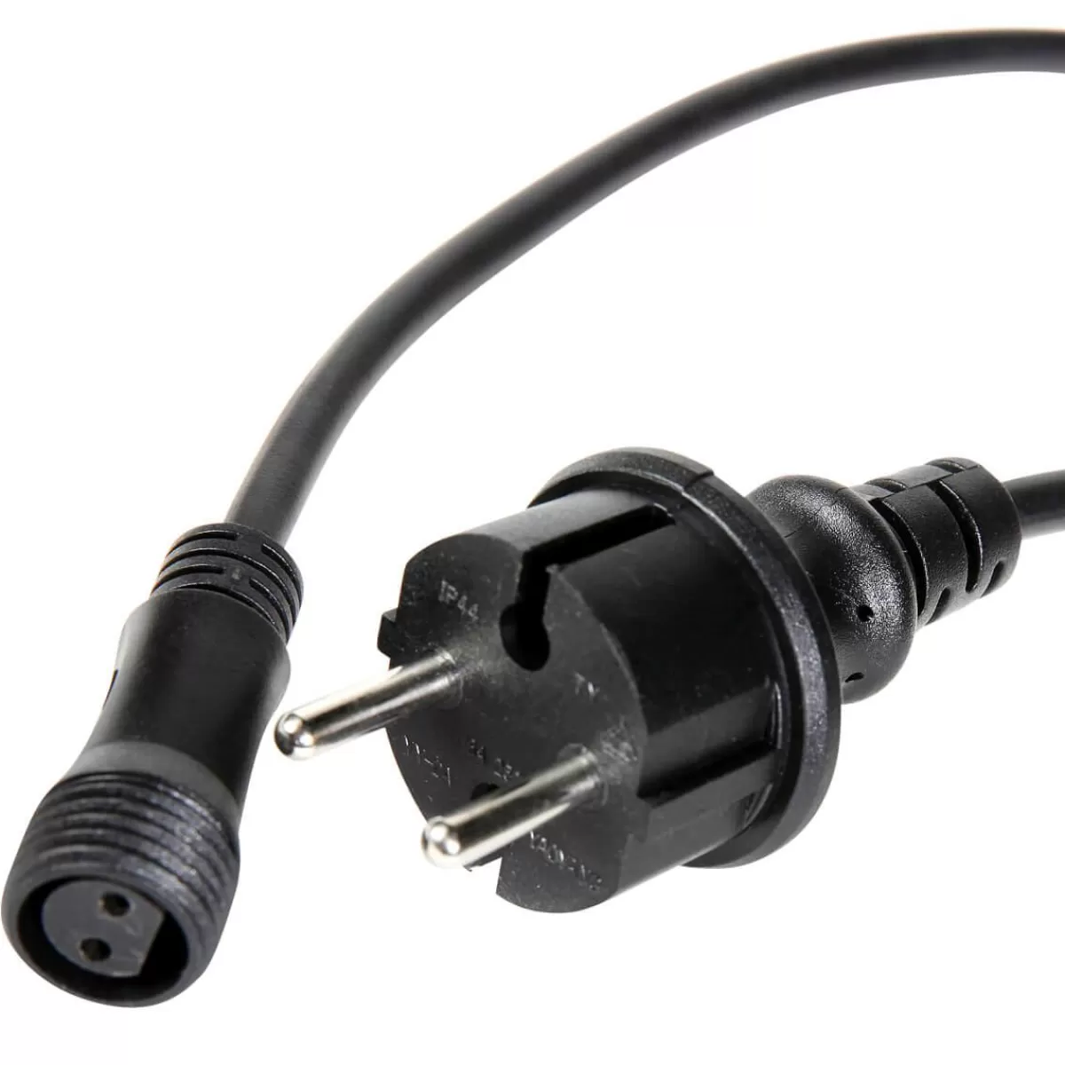 DecoWoerner Connection Cable IP44 For LED Products System IP67, Black