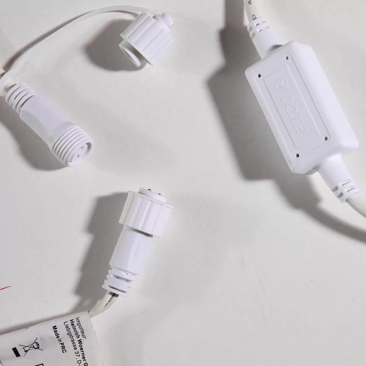 DecoWoerner Connection Cable IP44 For LED Products System IP67, White