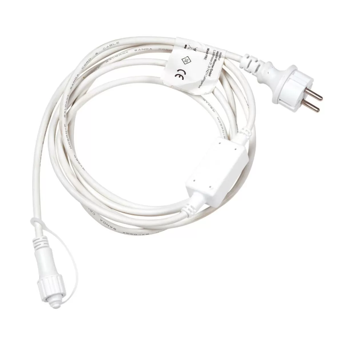 DecoWoerner Connection Cable IP44 For LED Products System IP67, White