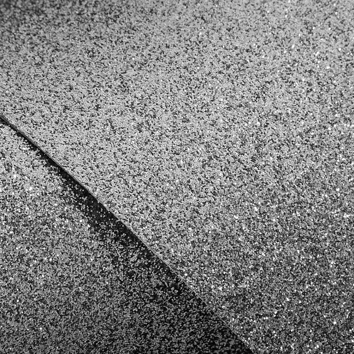 DecoWoerner Dark Grey Glitter Adhesive Film 50 Cm X 5 M Roll
