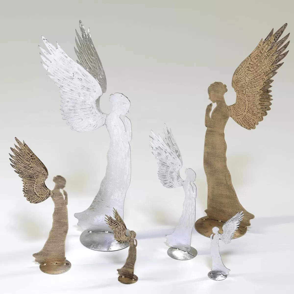 DecoWoerner Deco Angel Metal Vintage , 28 Cm