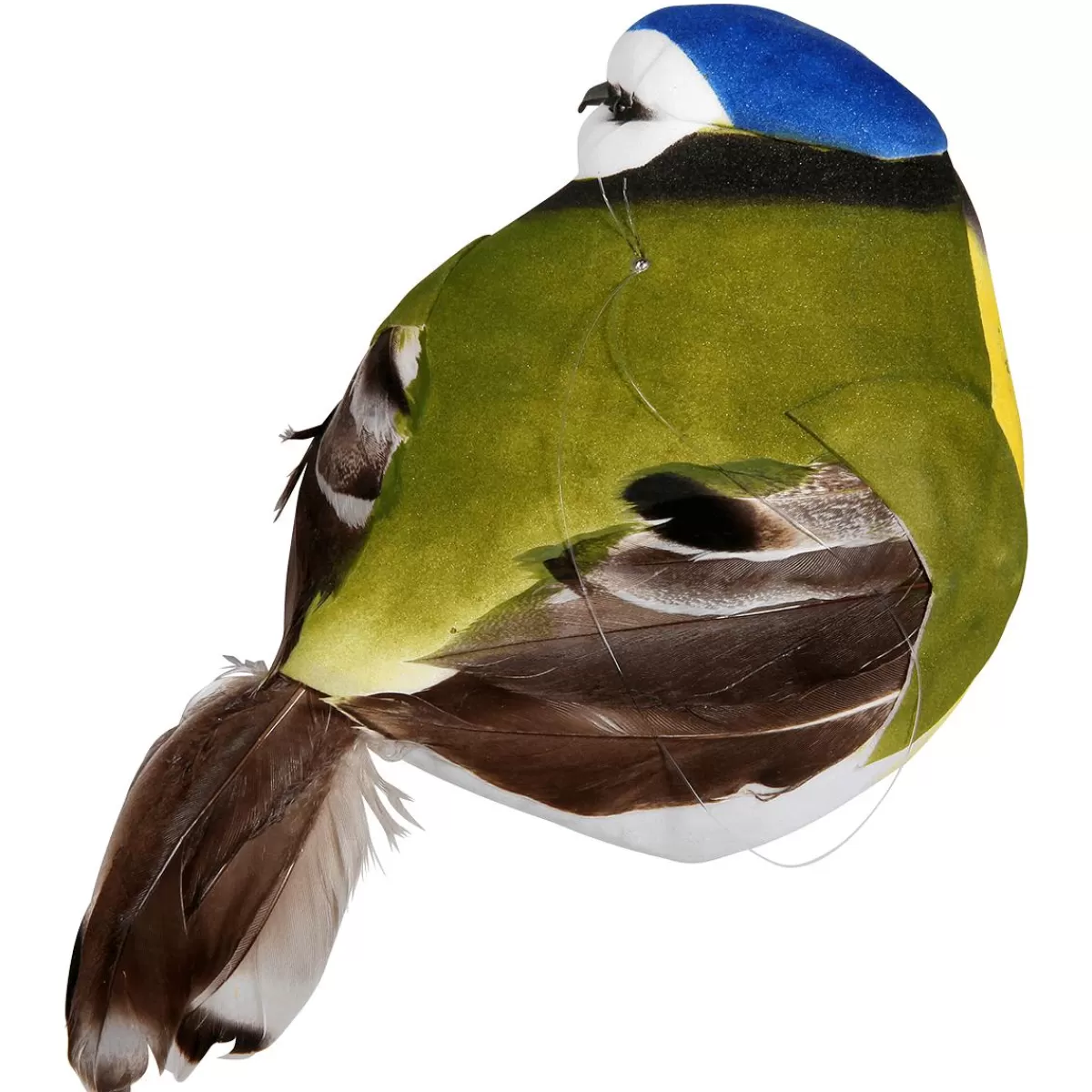 DecoWoerner Decoration Bird Green Yellow 19 Cm