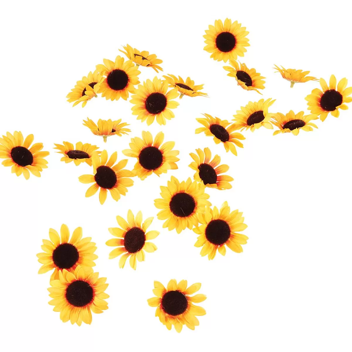 DecoWoerner Decoration Flowers Sunflowers, Pack Of 24 Pieces