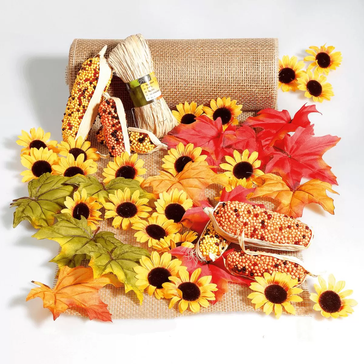 DecoWoerner Decoration Flowers Sunflowers, Pack Of 24 Pieces