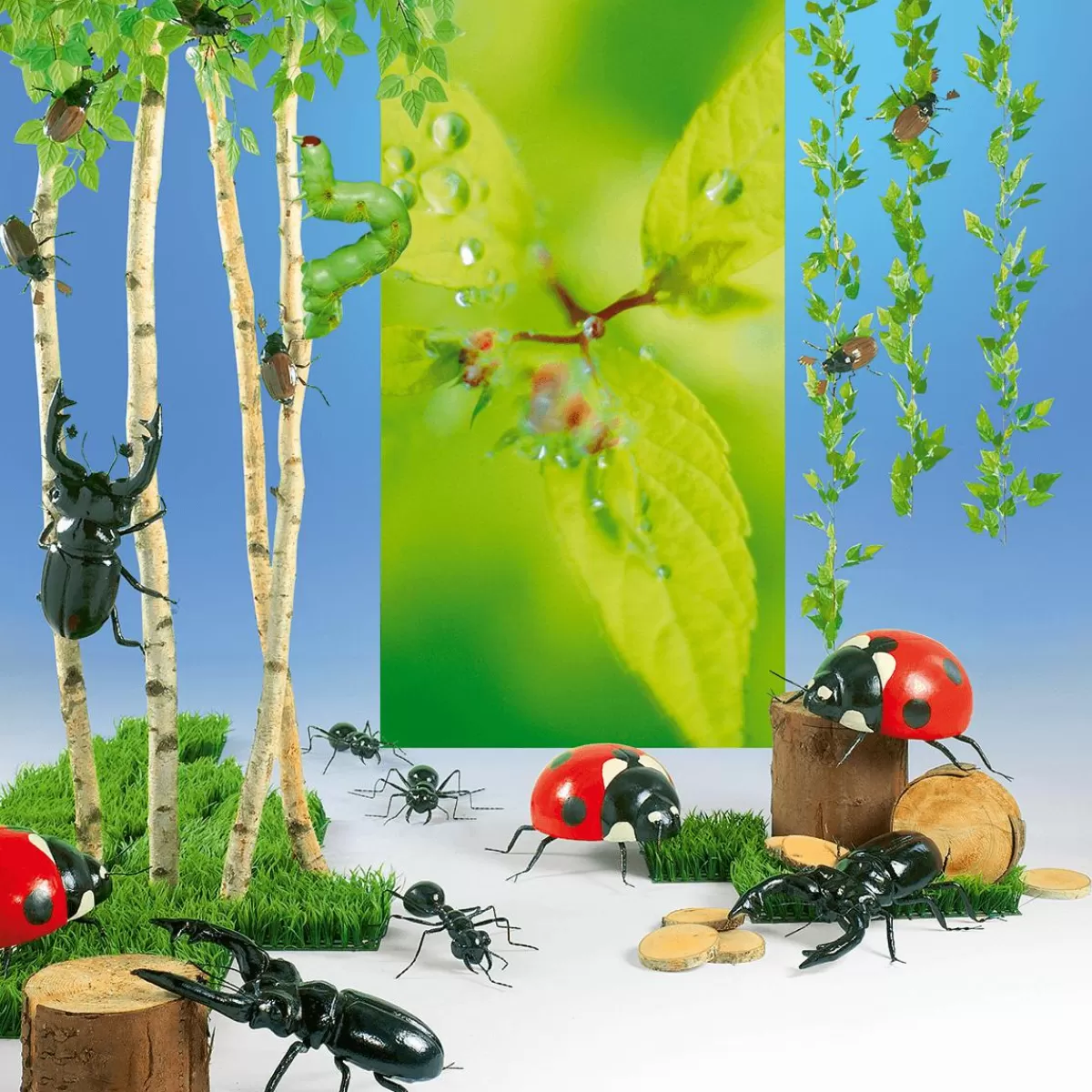 DecoWoerner Decorative Birch Trunks 170 Cm, 5 Pcs