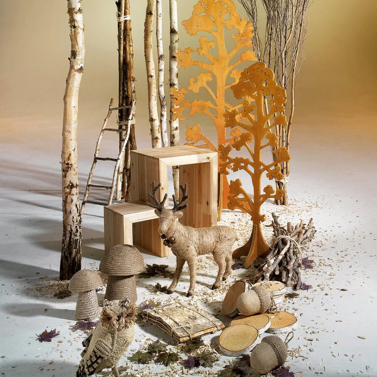 DecoWoerner Decorative Birch Trunks 170 Cm, 5 Pcs