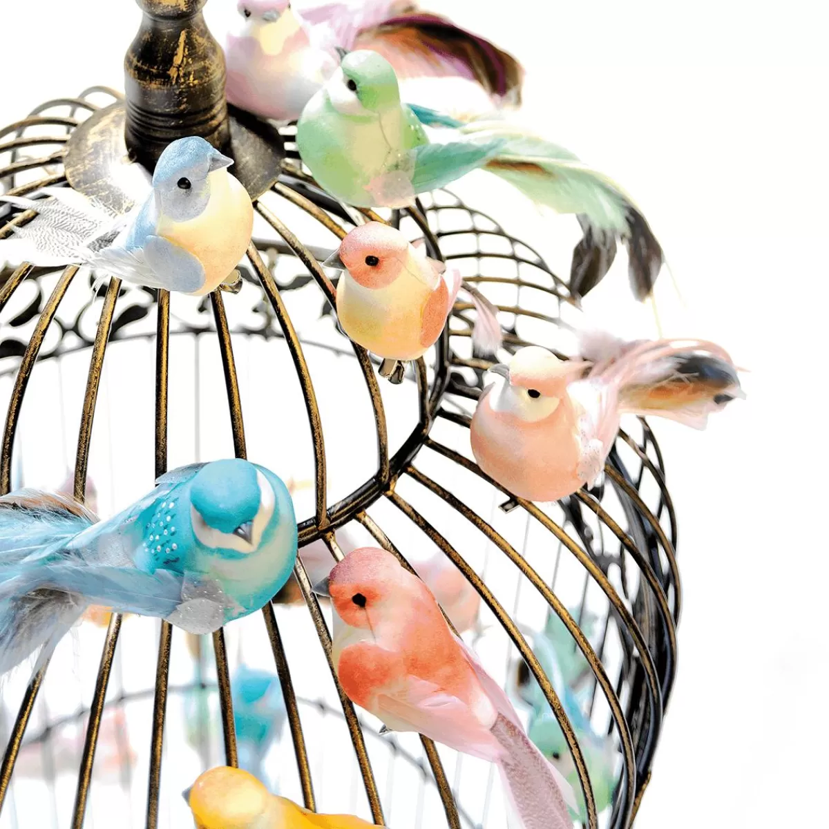 DecoWoerner Decorative Birds 10 Cm, 6 Pcs