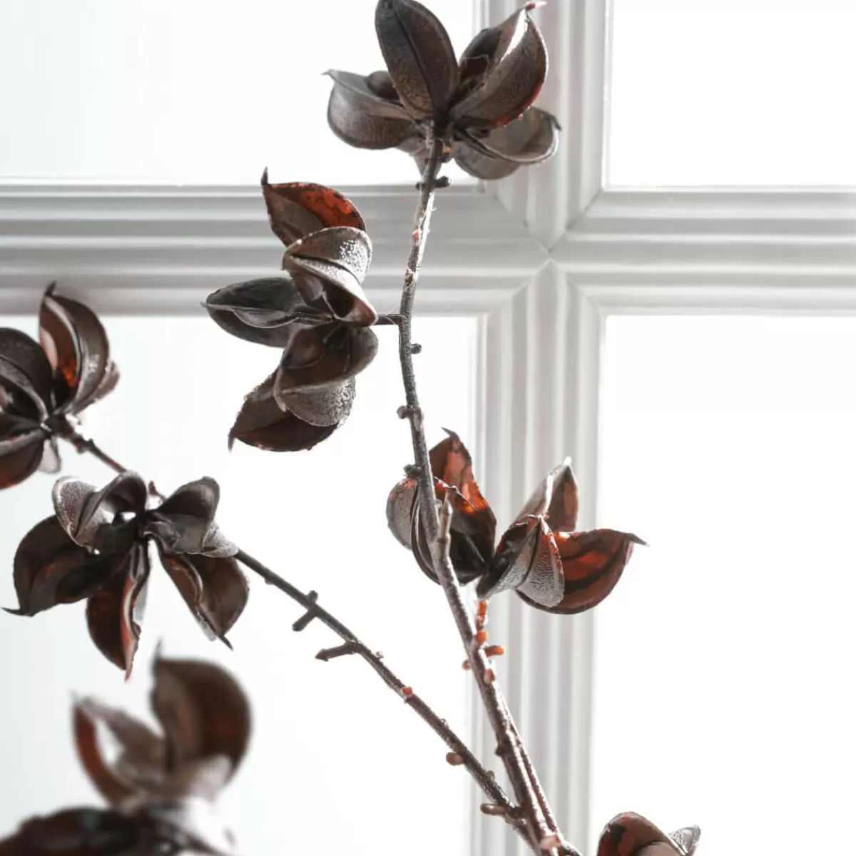 DecoWoerner Decorative Branch Cotton Fruit Stand 110 Cm