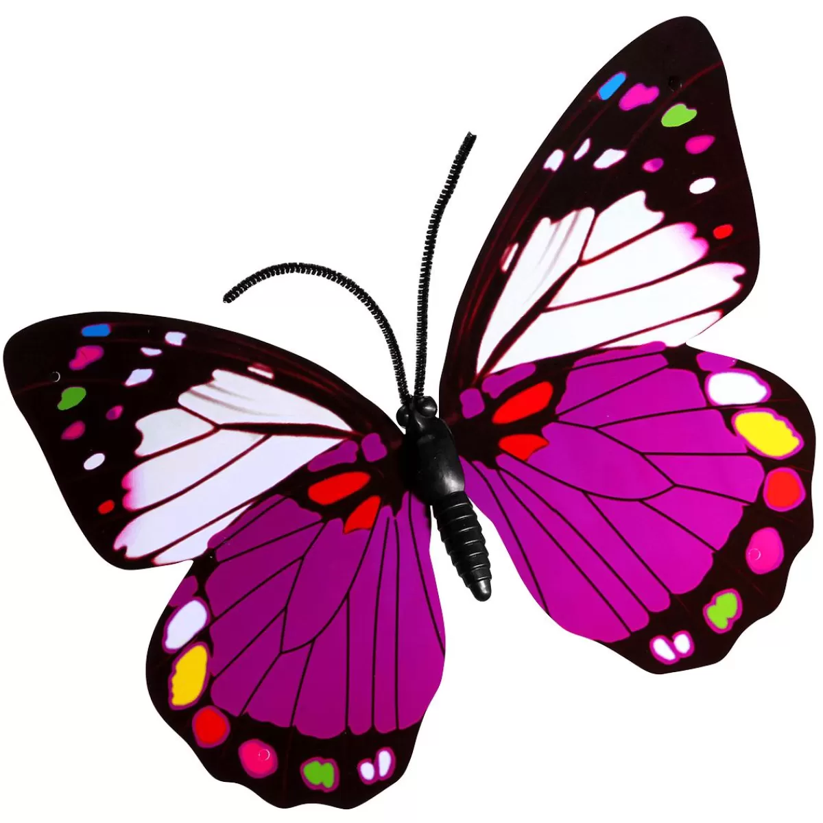 DecoWoerner Decorative Butterfly Lilac 40 Cm 3 Pcs