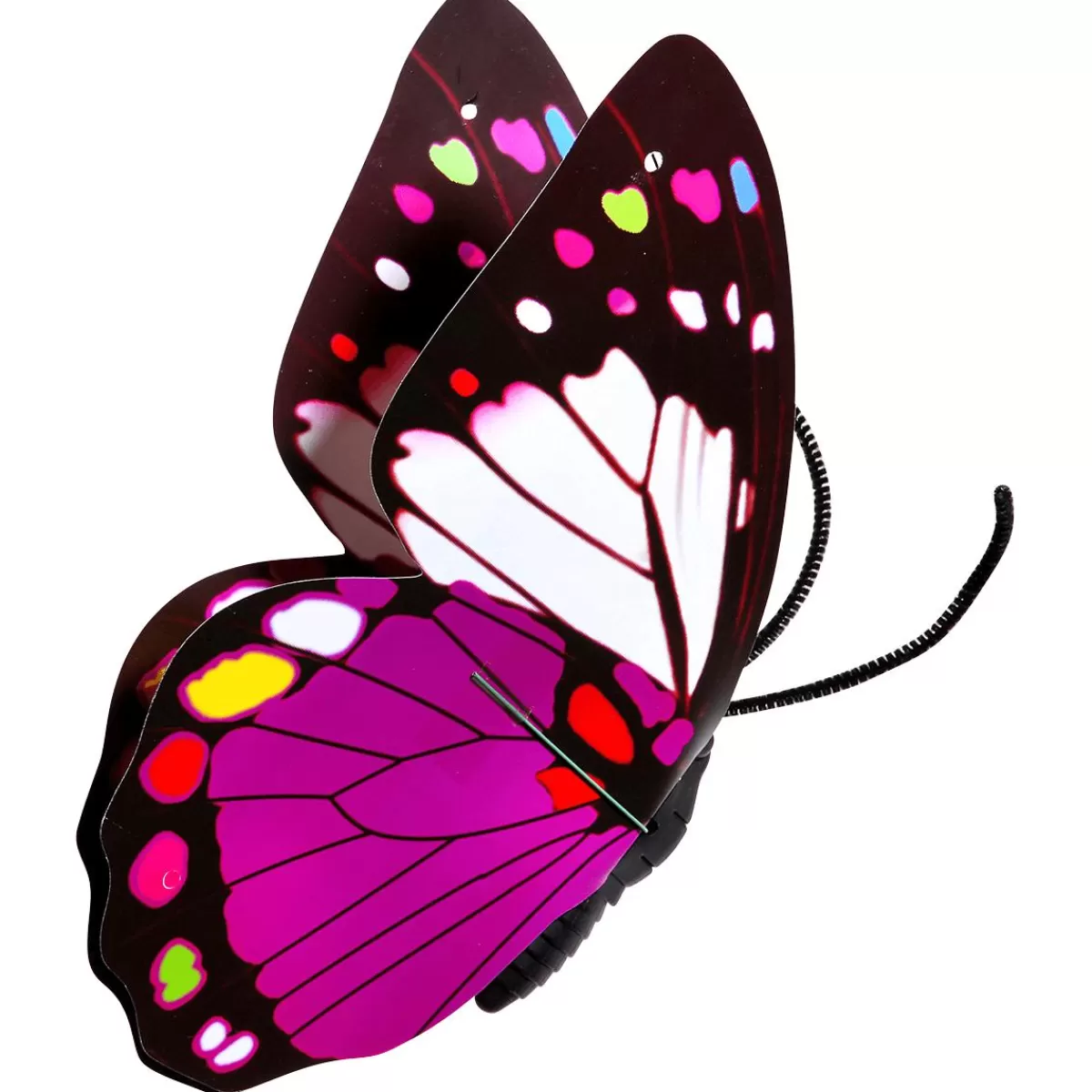 DecoWoerner Decorative Butterfly Lilac 40 Cm 3 Pcs