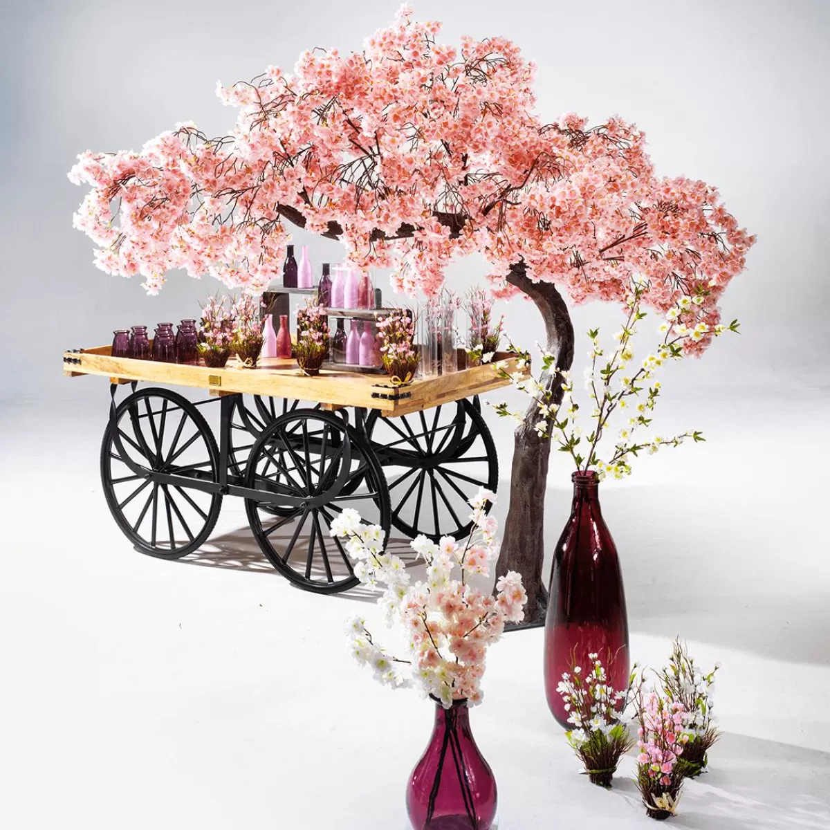 DecoWoerner Decorative Cherry Blossom Branch , 105 Cm