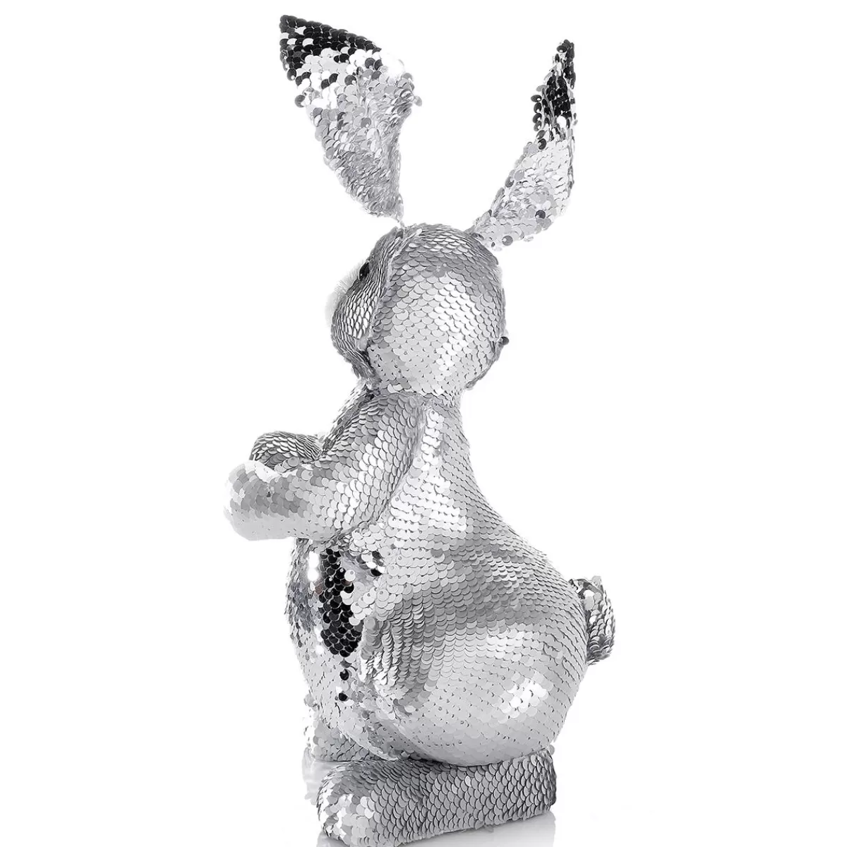 DecoWoerner Decorative Easter Bunny With Reversible Sequins , 35 Cm