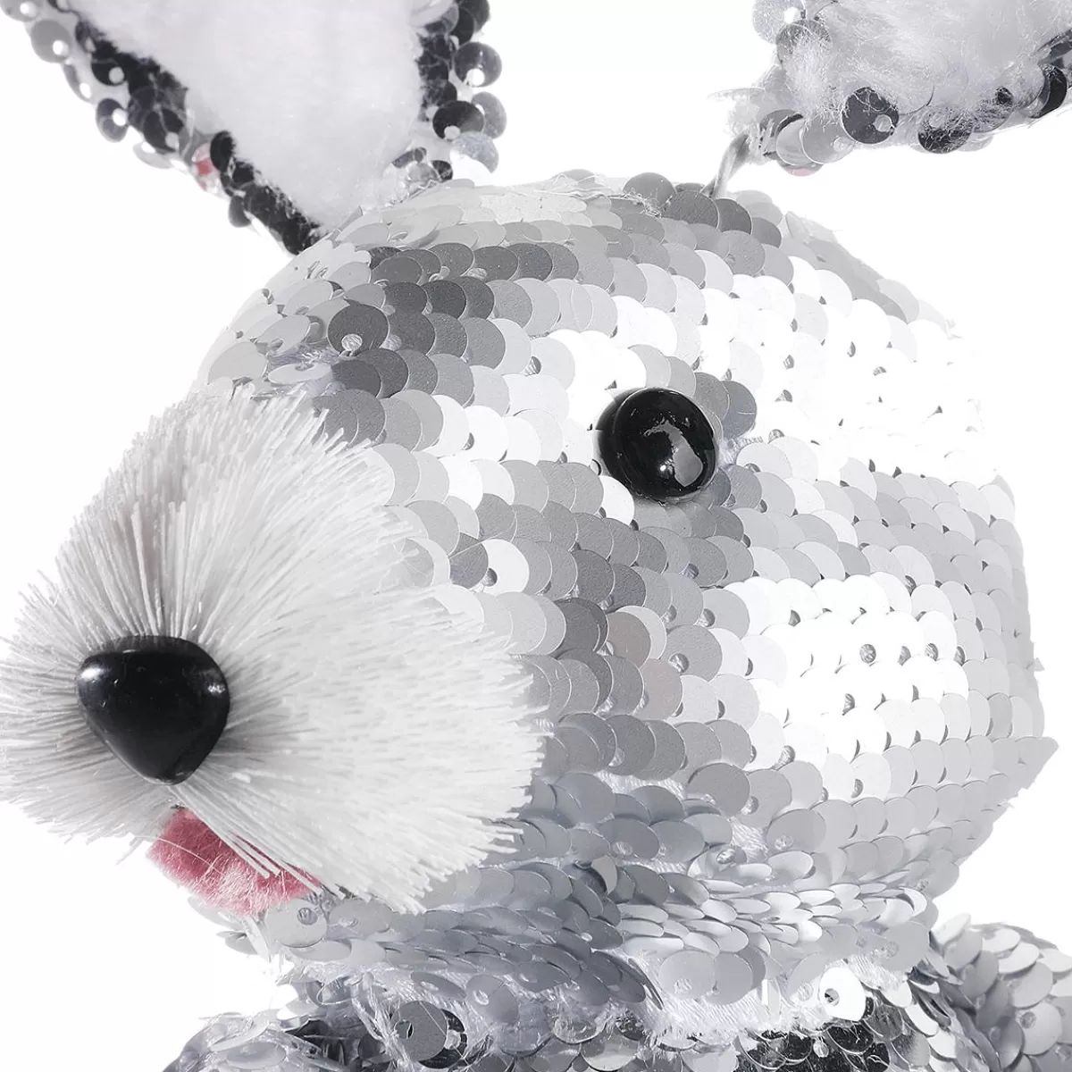 DecoWoerner Decorative Easter Bunny With Reversible Sequins , 35 Cm