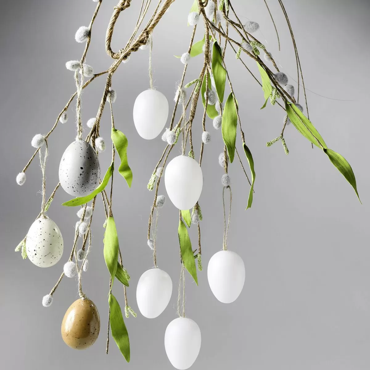 DecoWoerner Decorative Easter Eggs For Hanging 6 Cm, , 24 Pcs