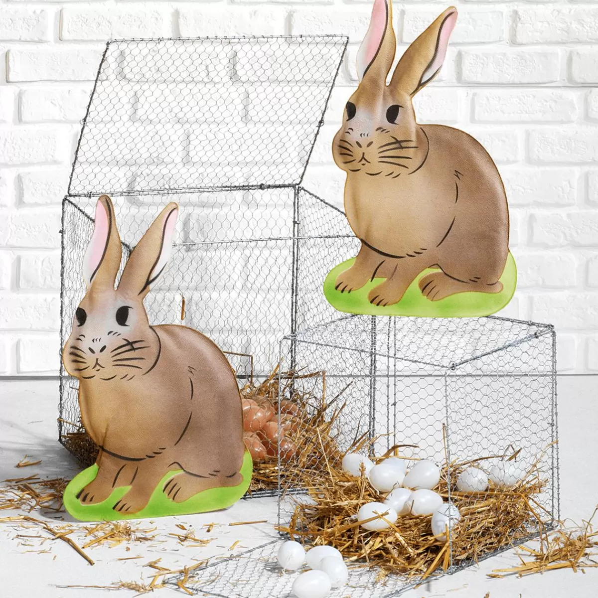 DecoWoerner Decorative Easter Eggs For Hanging 6 Cm, , 24 Pcs