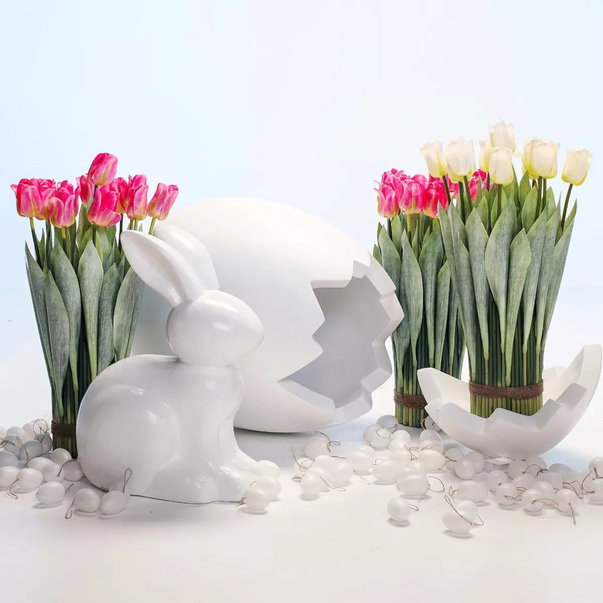 DecoWoerner Decorative Easter Eggs For Hanging 6 Cm, , 24 Pcs