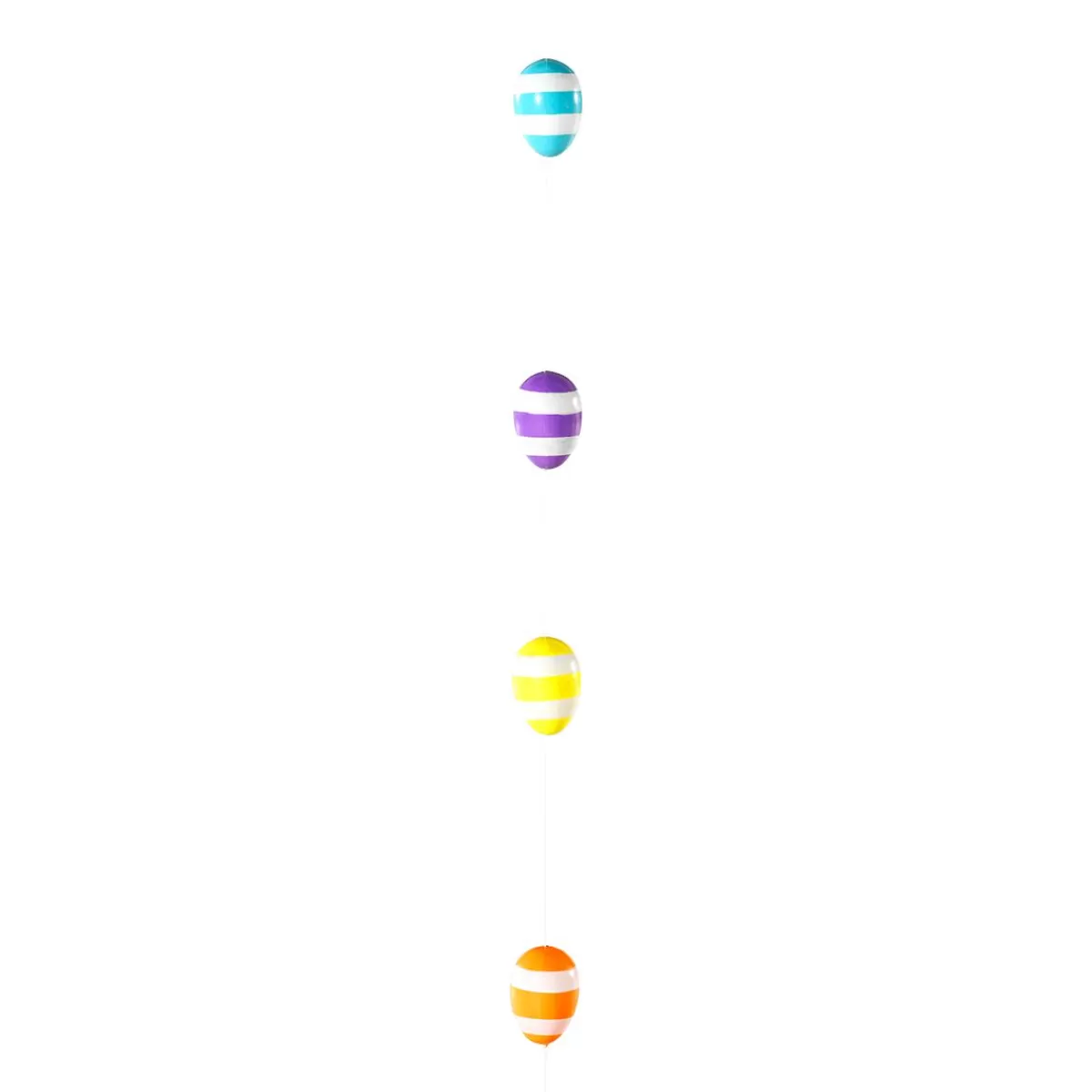 DecoWoerner Decorative Easter Eggs String Striped 160 Cm