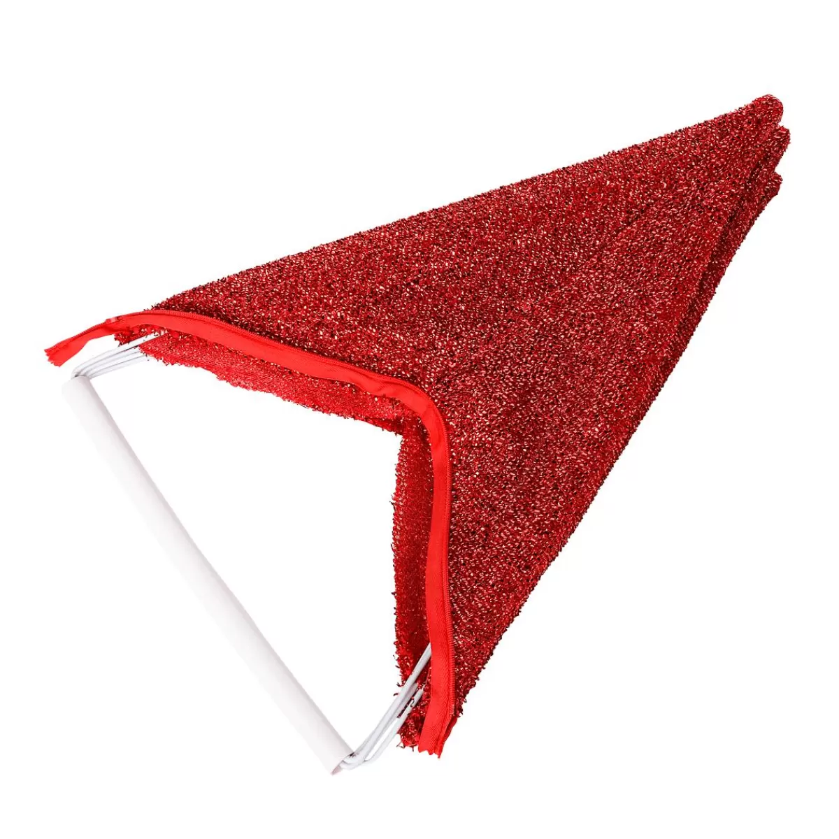 DecoWoerner Decorative Fabric Folding Star Glitter With Zip, 40 Cm