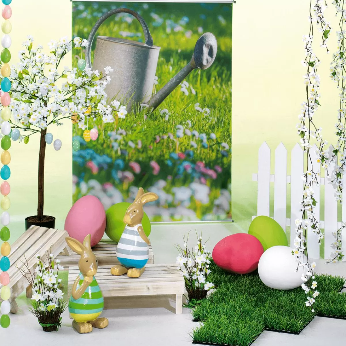 DecoWoerner Decorative Figure Easter Bunny , 39 Cm