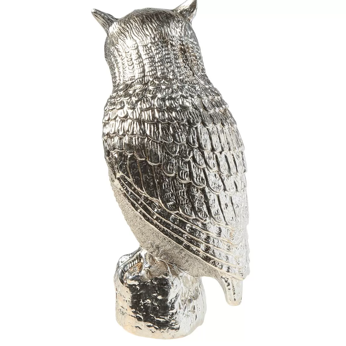 DecoWoerner Decorative Figure Owl 43 Cm Champagne Colour