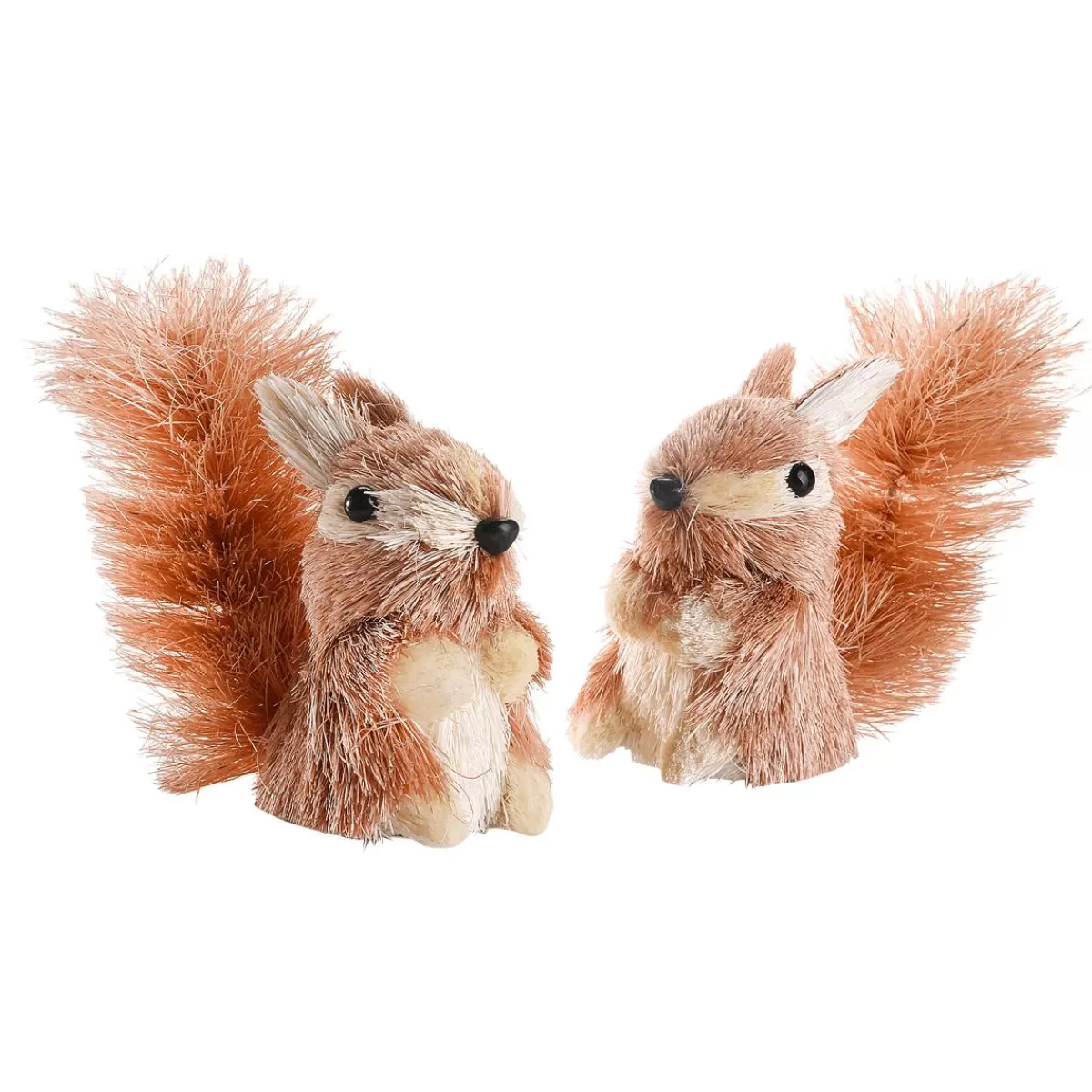 DecoWoerner Decorative Figure Squirrel Set Of 2, 11 Cm High