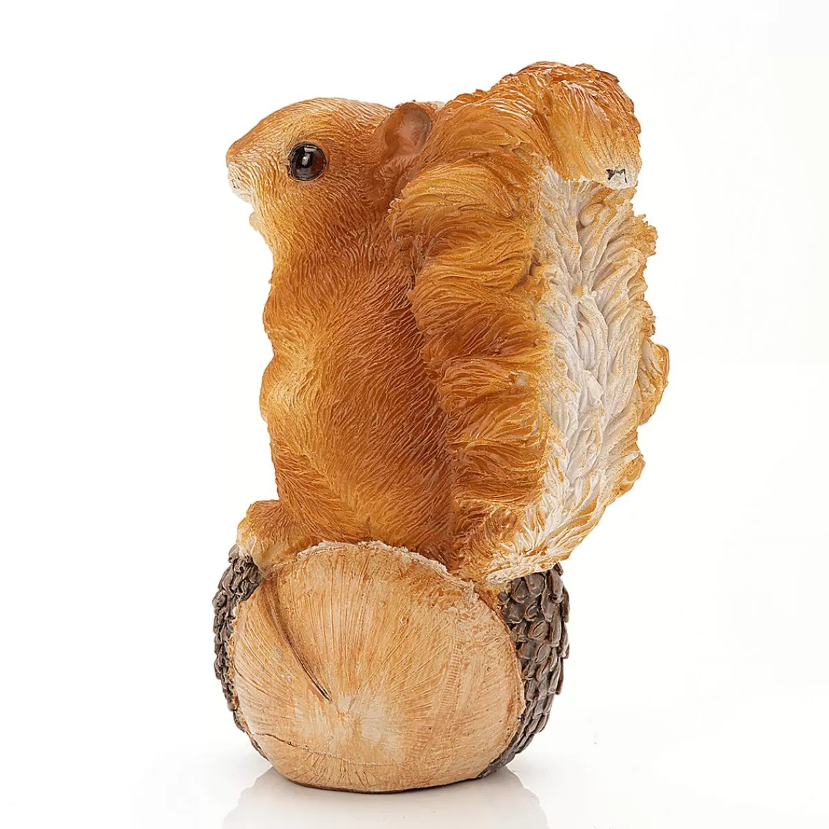 DecoWoerner Decorative Figure Squirrel With Acorn 13 X 9 X 6 Cm (H X W X D)