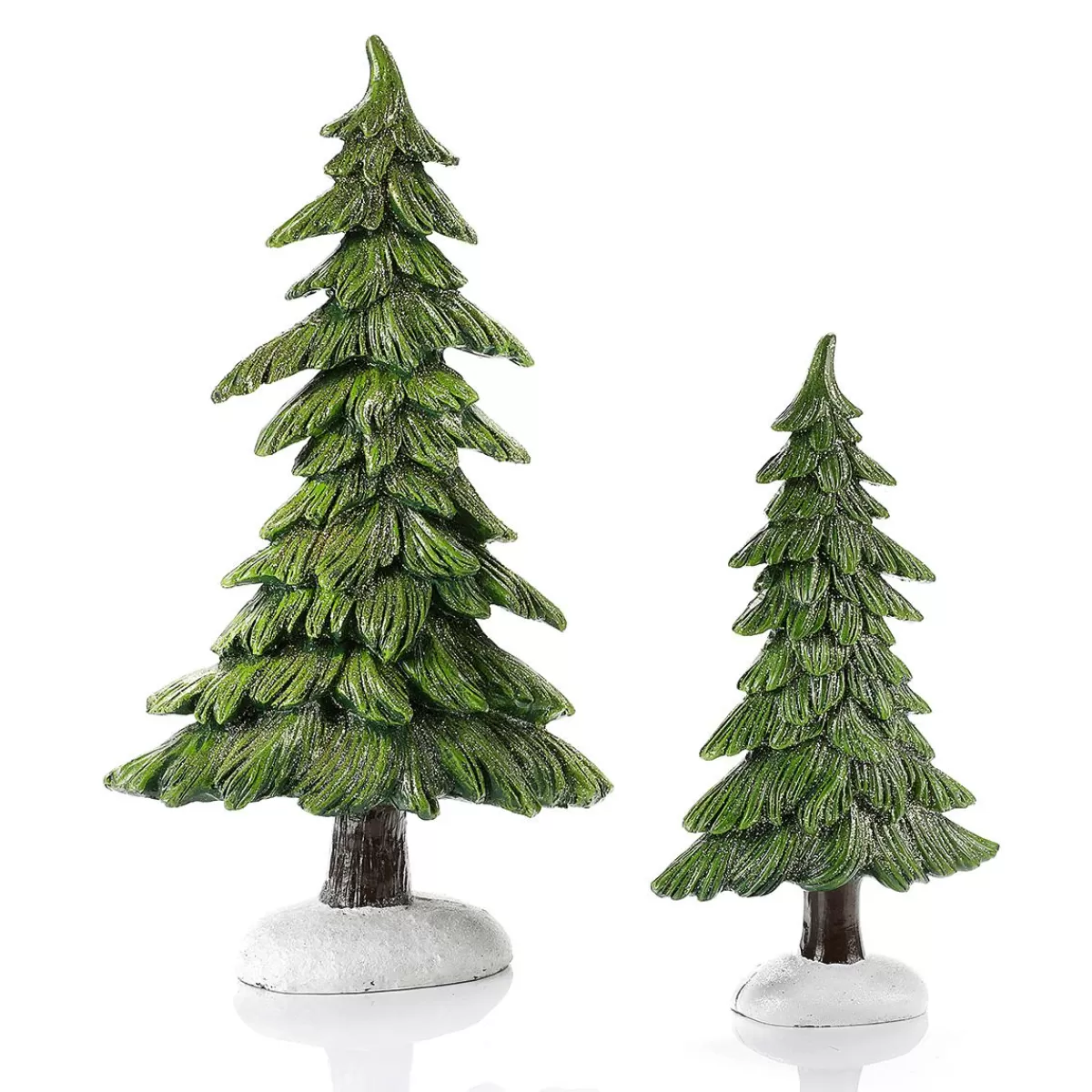 DecoWoerner Decorative Fir Made Of Cast Stone, 20 Cm High