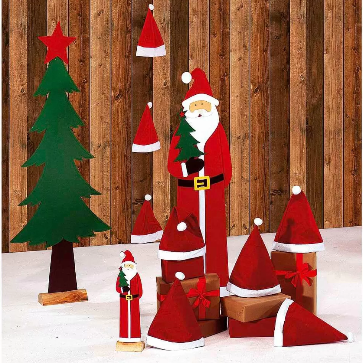 DecoWoerner Decorative Fir Tree Felt 122 Cm