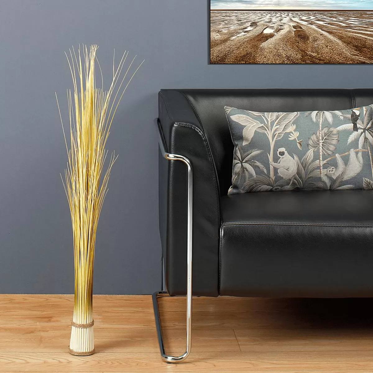 DecoWoerner Decorative Grass Bundle Extra Long, Length 90 Cm