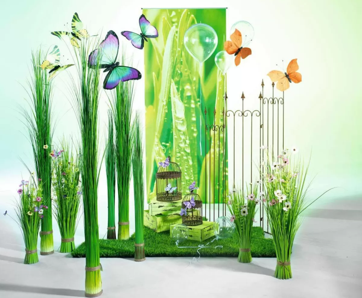 DecoWoerner Decorative Grass Bundle Extra Long, Length 90 Cm