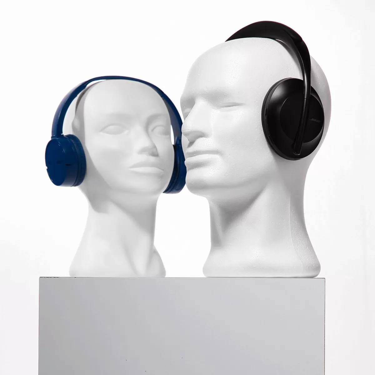 DecoWoerner Decorative Head Made Of Polystyrene, Height 31 Cm