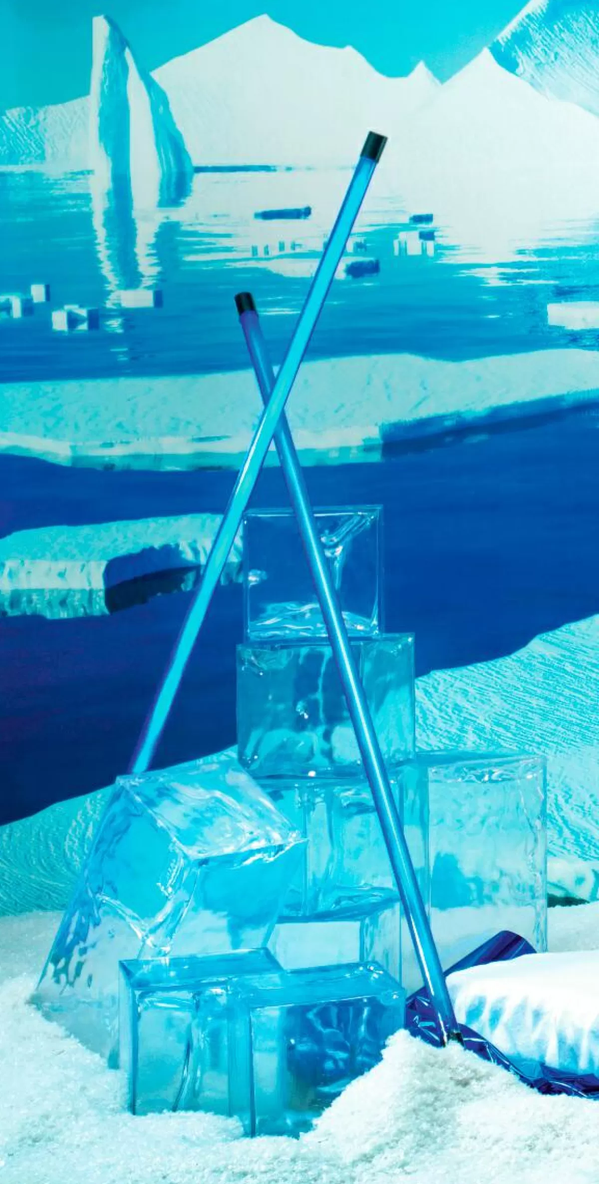 DecoWoerner Decorative Ice Cuboid 23 X 46 Cm