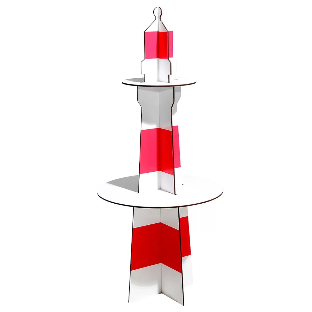 DecoWoerner Decorative Lighthouse Made Of Wood, Height 80 Cm
