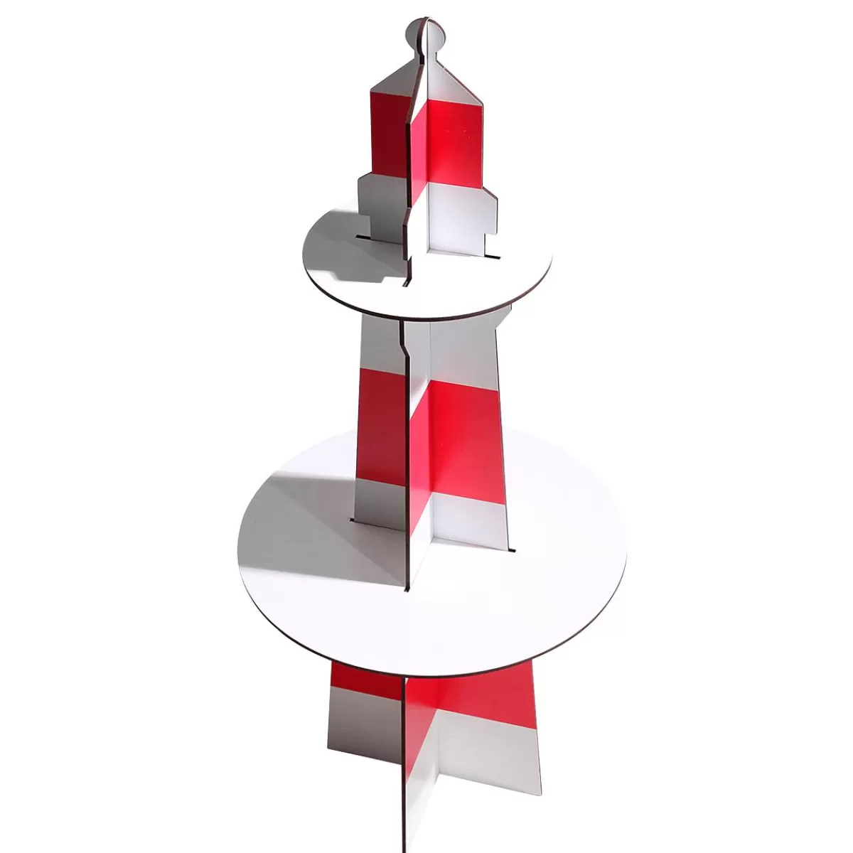 DecoWoerner Decorative Lighthouse Made Of Wood, Height 80 Cm