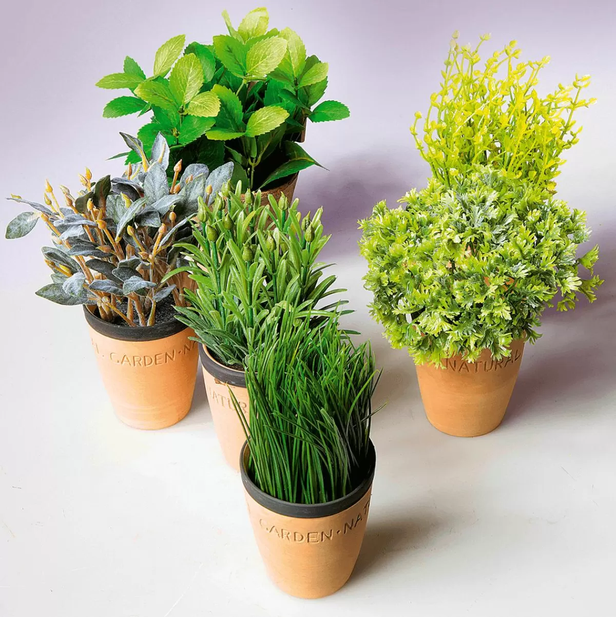 DecoWoerner Decorative Mint In Clay Pot 20 Cm
