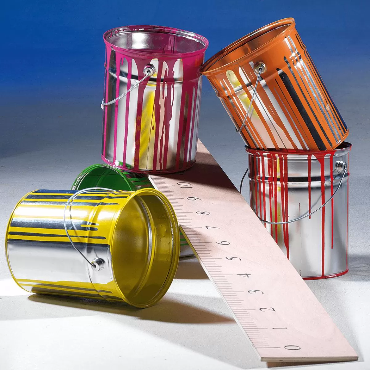 DecoWoerner Decorative Paint Bucket 23 Cm High, Decorative Paint Bucket 23 Cm High,