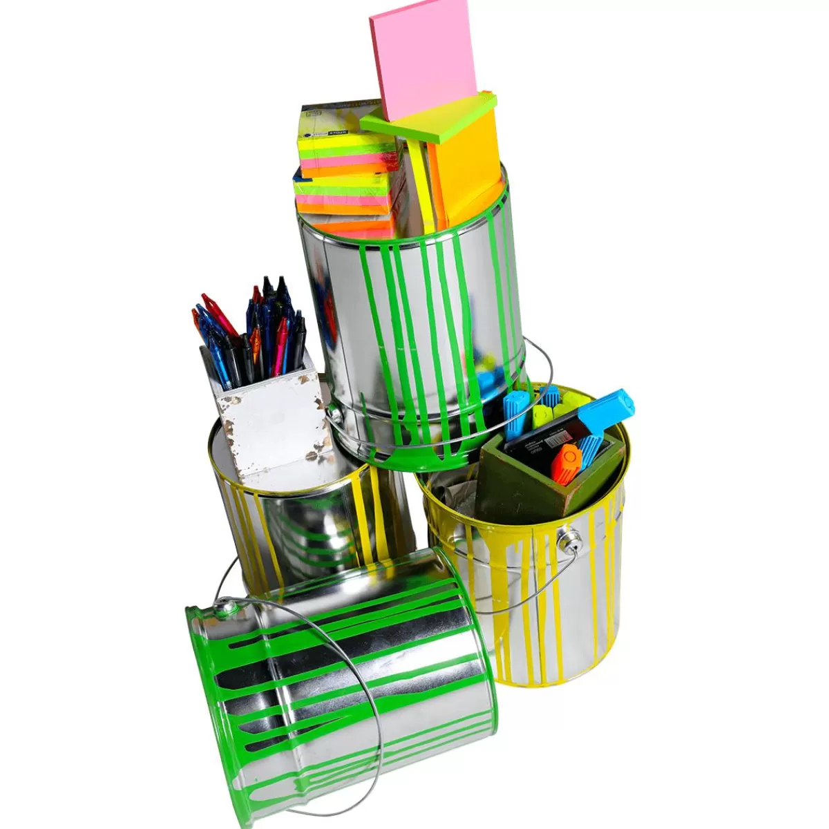 DecoWoerner Decorative Paint Bucket 23 Cm High,
