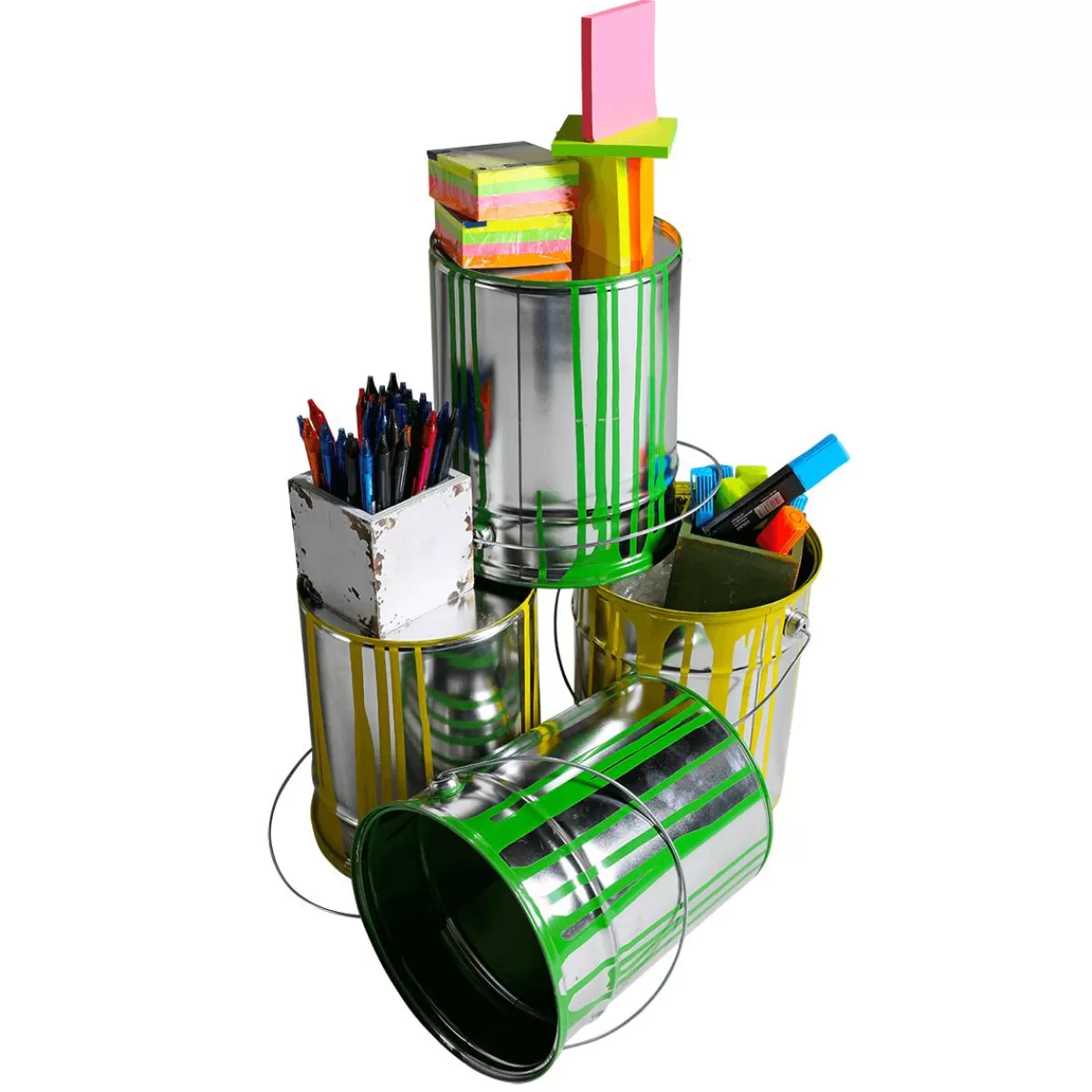 DecoWoerner Decorative Paint Bucket 23 Cm High,