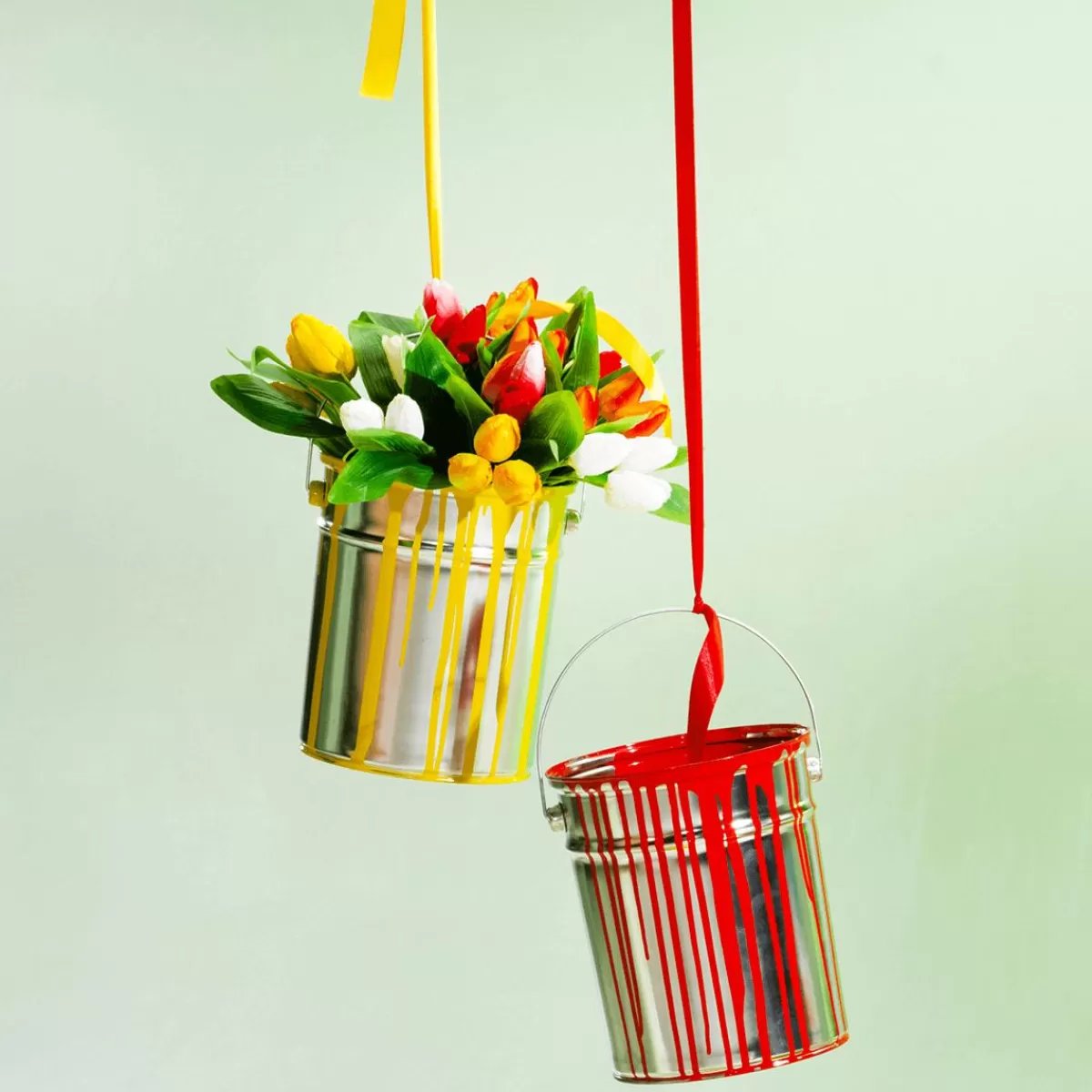 DecoWoerner Decorative Paint Bucket 23 Cm High,