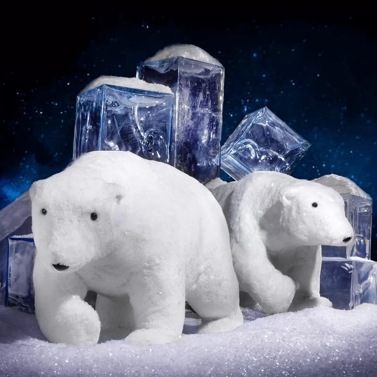 DecoWoerner Decorative Plush Polar Bear Height 44 Cm