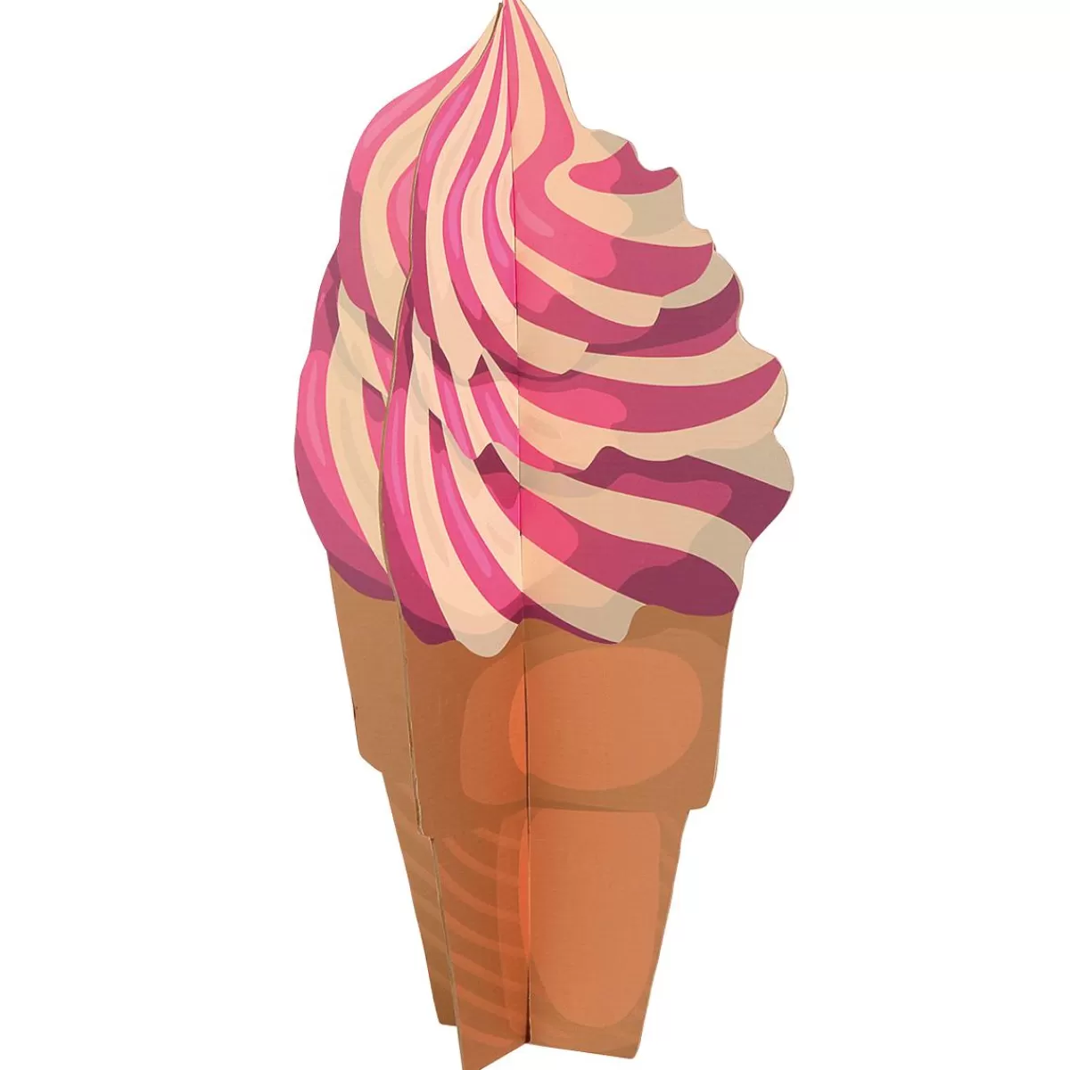 DecoWoerner Decorative Presenter Soft Ice Cream, Height 75 Cm