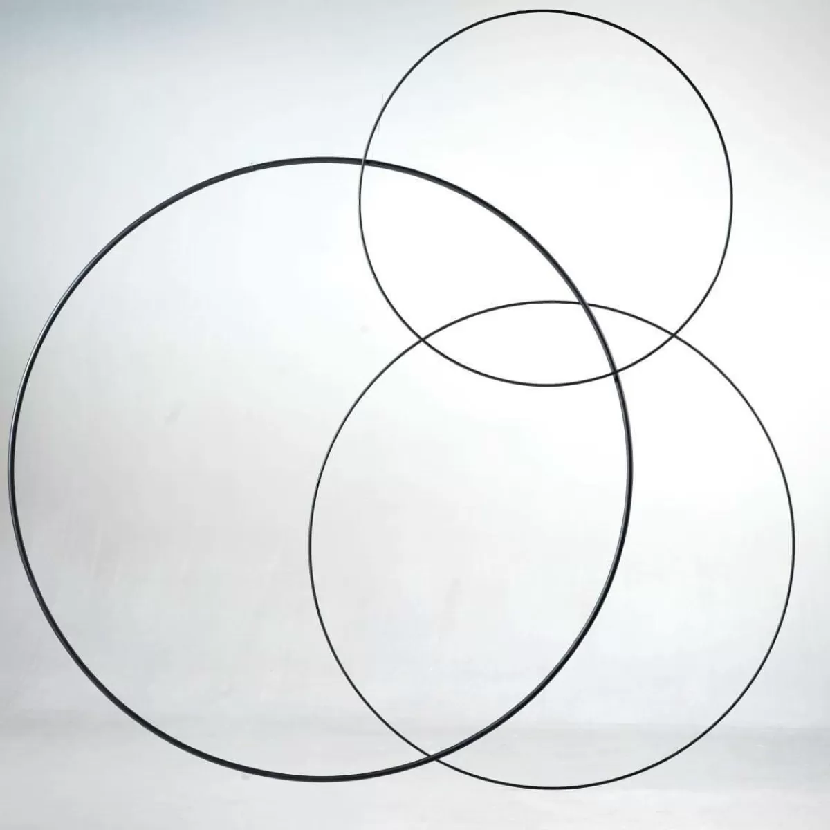 DecoWoerner Decorative Ring Made Of Metal, Between 58 - 60 Cm Ø