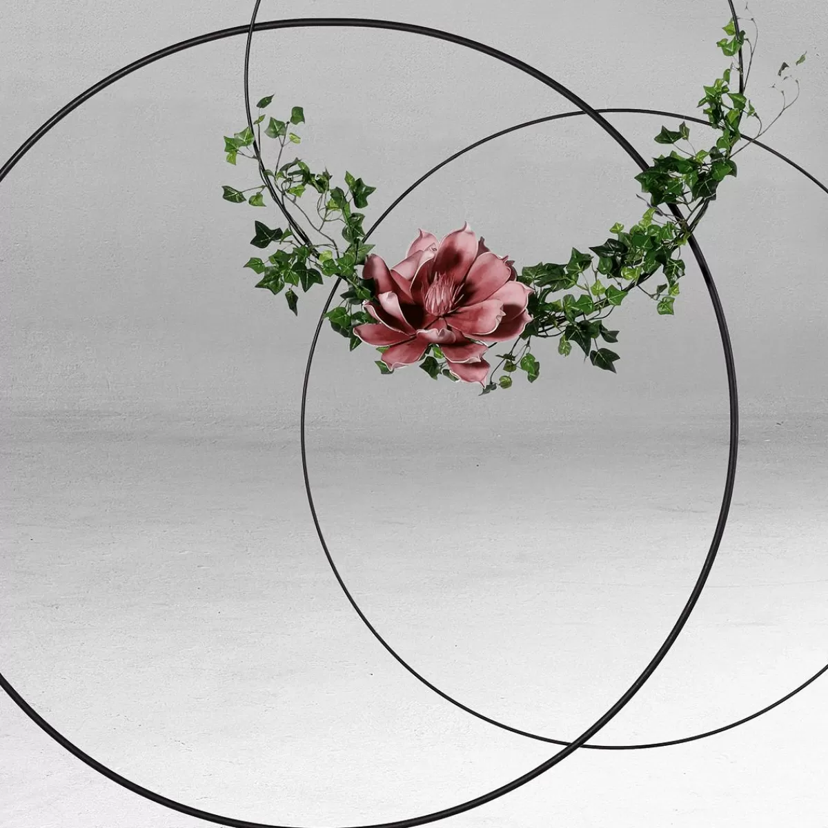 DecoWoerner Decorative Ring Made Of Metal, Between 58 - 60 Cm Ø