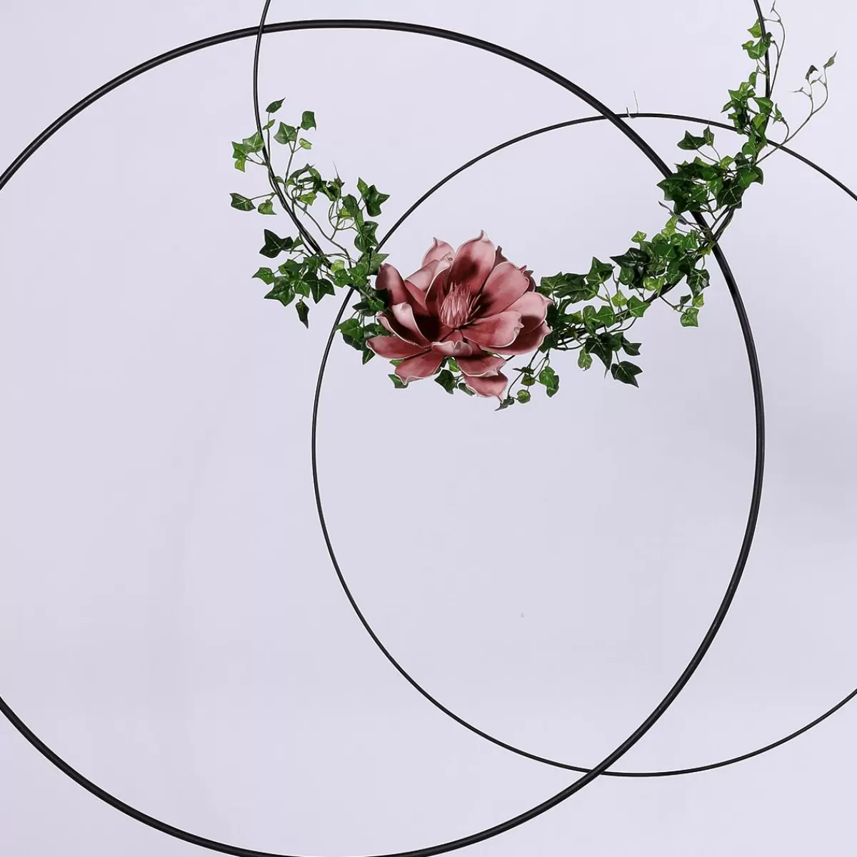 DecoWoerner Decorative Ring Made Of Metal, Between 58 - 60 Cm Ø